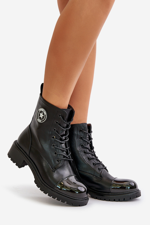 Boty Pracovní Na Zip Zateplené Černé Soratta