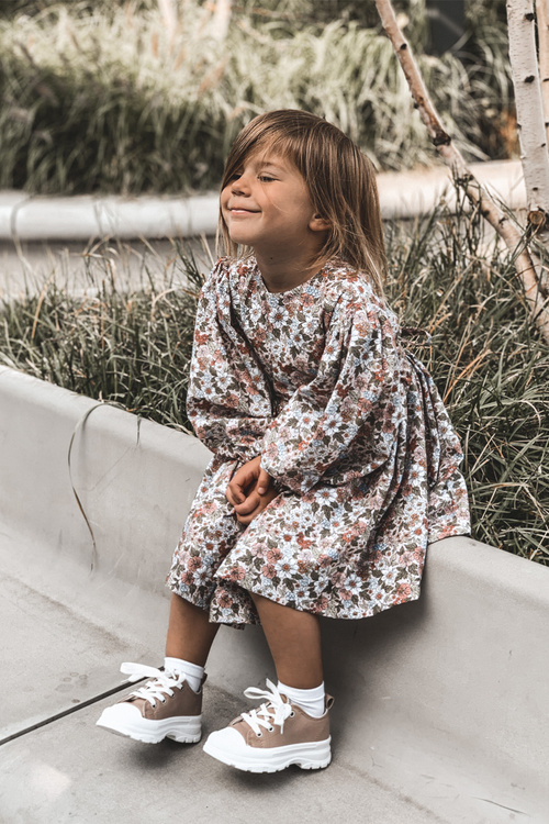 Dětské Tenisky Na Platformě Béžové Travel Time