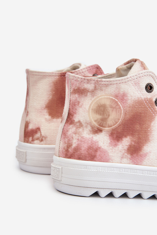 Dámska vysoká hviezda LL274048 BEIGE-PINK TASELERS