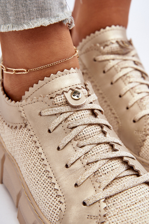 Dámská kožená obuv Maciejka 05850-22 Světle béžová