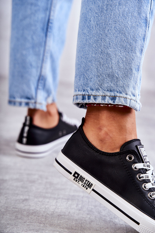 Dámské kůže Sneakers Big Star KK274096 Černá
