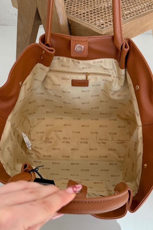 Velká dámská taška Shopper Big Star SS574006 Camel