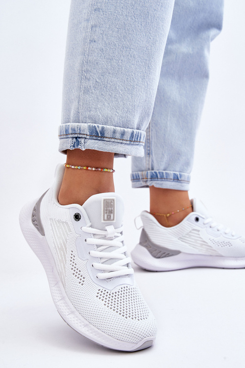 Dámské lehké sportovní boty Memory Foam System Big Star LL274297 Bílé