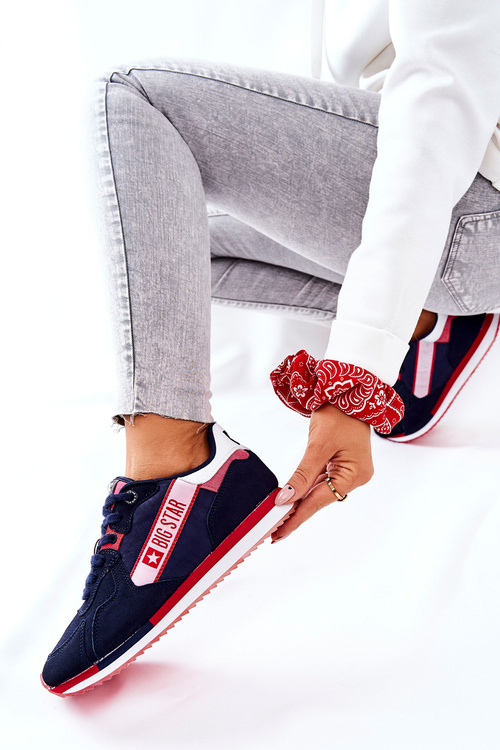 Kožená sportovní obuv Big Star II274270 Tmavě Modrá