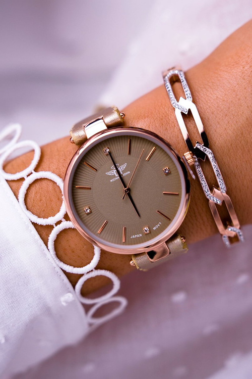 Dámske hodinky Michael John Złoty Narsen