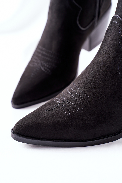 Dámsky čierny beamhurst Suede Cowboy topánky