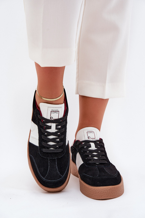 Semišové Dámske Tenisky Daniel Lopez Just Dare SS2D4021 Čierne