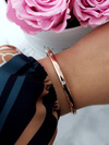 Dámský Náramek Ocel se zirkonem růžový zlatý Ursa