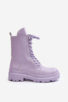 Dámské pracovní boty z ekokůže fialové Irande
