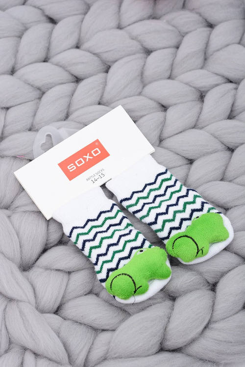 Baby Socks with Rattle Soxo Frog