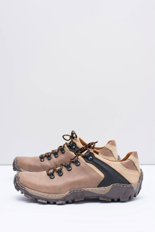 Pánska kožená hnedá bednarek trekking topánky