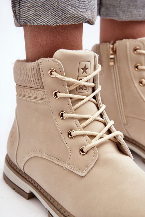 Dámské boty s izolací béžové Timon