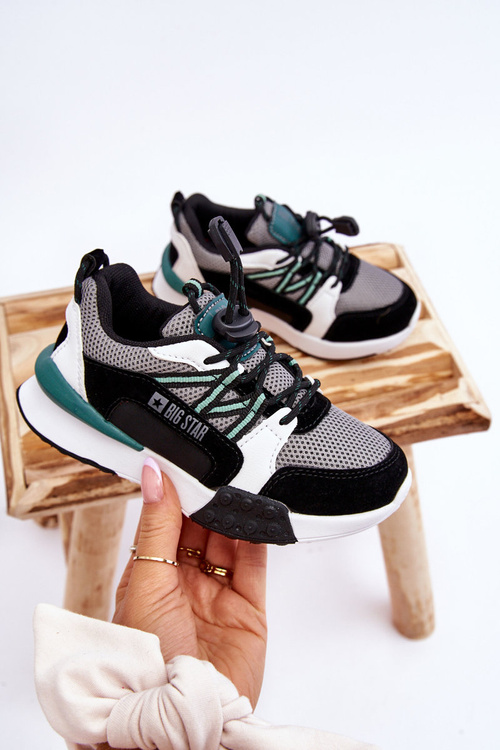 Dětská sportovní obuv Memory Foam System Big Star LL374217 Černá a šedá