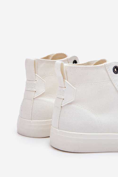 Dámske tenisky s vysokým materiálom Big Star LL274445 biela