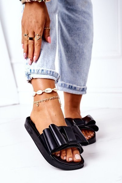 Gumové žabky s čiernym aprílom