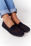 Openwork Slip-On Sneakers sklz-on čierny chillout