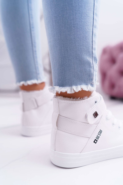 Zateplené Kožené Tenisky BIG STAR V274541FW Bílé