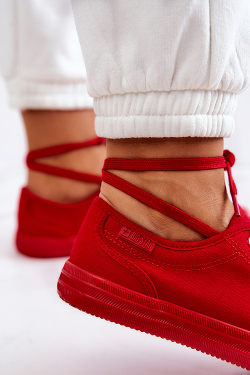 Dámské nízké tenisky Big Star JJ274068 Červené