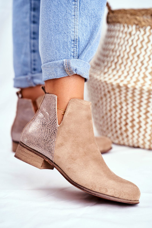 Dámska plochá päta khaki viva jarná päta