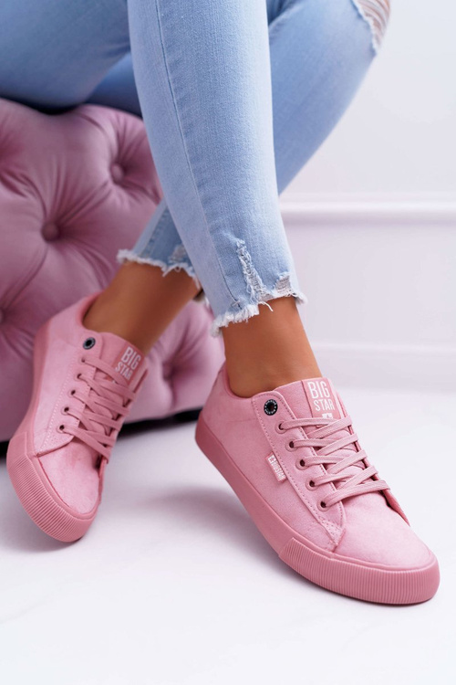 Dámske tenisky pre veľké hviezdy Pink EE274047