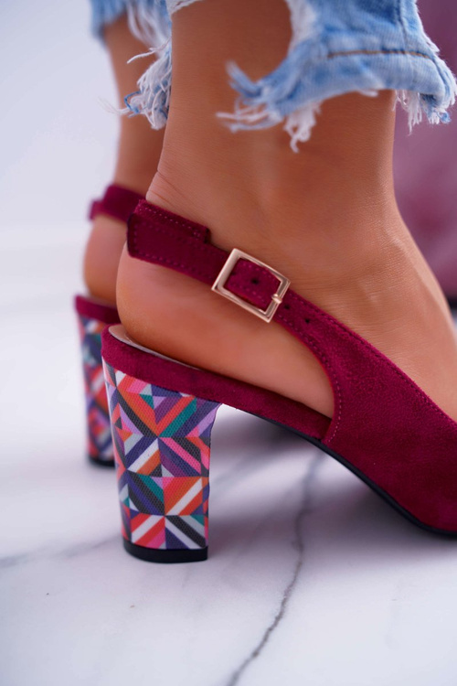 Dámské Lodičky Na Podpatku Sergio Leone SK788 Fuchsie Lati