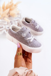 Baby veľká hviezda jj374107 tenisky na suchý zips šedá