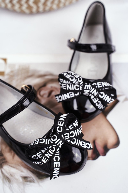 Detské čierne baleríny pre Barskie Mindi