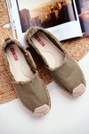 Ženské espadrilles spletené Khaki Big Star DD274760 Sole