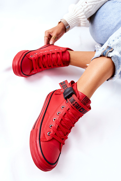 Tenisky na Vysokém Podpatku Big Star GG274028 Červená