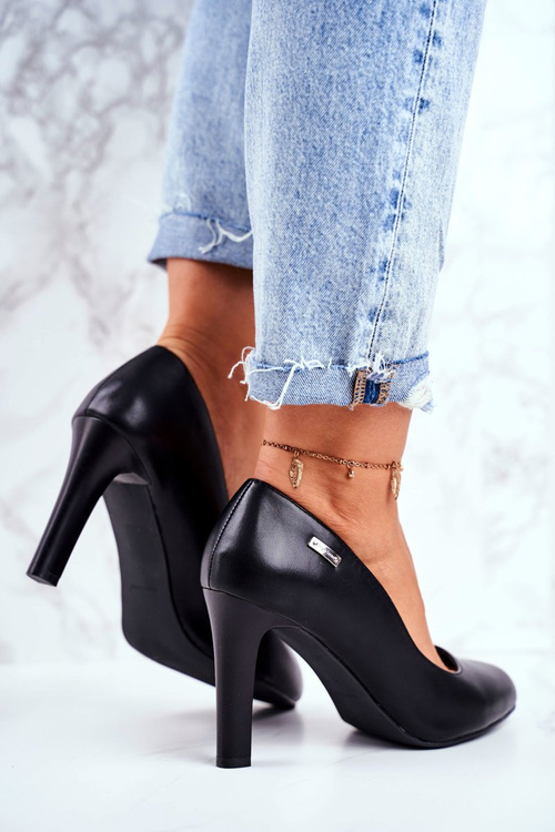 Dámské lodičky Černé Sergio Leone Campbell