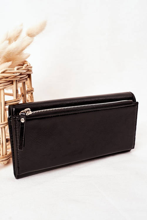 Veľká dámska peňaženka pre čierny magnet