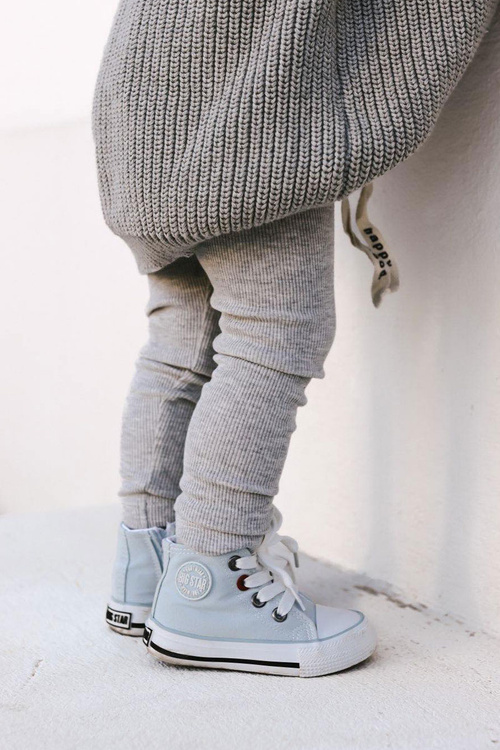 Dětské Tenisky Vysoké Se Zipem BIG STAR HH374088 Modrá