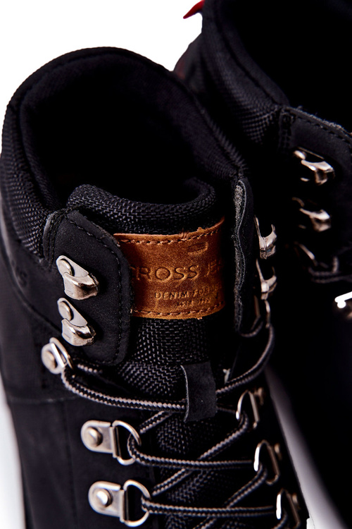 Pánske krížové džínsy EE1R4028C Black Trekking topánky