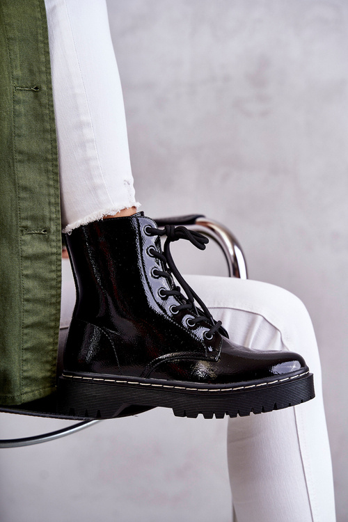 Dámské Kotníkové Ploché Boty Cerné Kognito