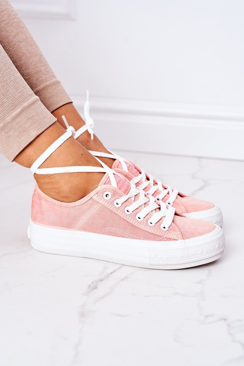 Ženské tenisky na platforme Lee Cooper LCW-21-31-0125L CORAL