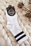 Mládežnícke športové ponožky biele ponožky