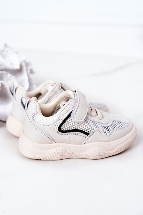 Detské športové topánky tenisky béžové zábava