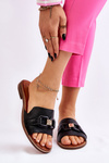 Kožené dámske topánky Lewski 3270 Black Flip -flops