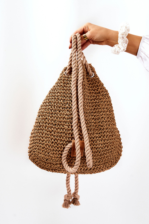 Dámska batoh veľká hviezda jj574105 béžová