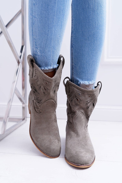 Dámske topánky na poštovom sklzu -Olive Doll Cowboy topánky