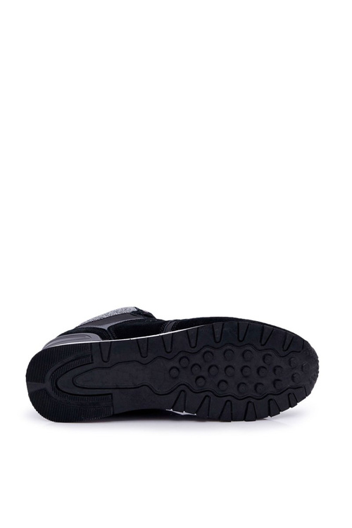 Pánske športové topánky krížové džínsy čierne EE1R4119C