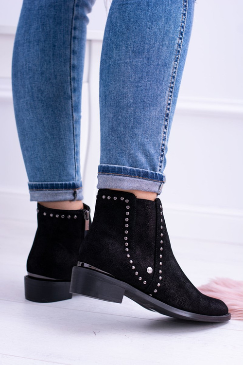 Big Star Black Dámske topánky BB274529 Chelsea topánky