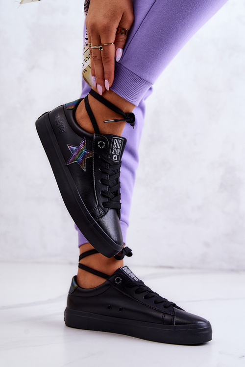 Kožené tenisky Star Big Star JJ274243 Black