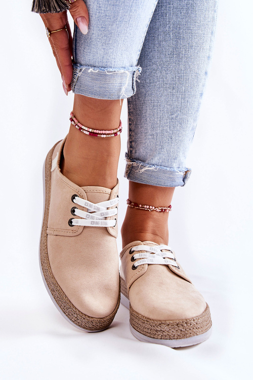 Dámské nízké tenisky Memory Foam System Big Star KK276005 Béžove