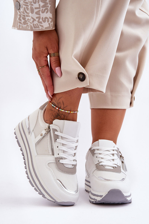 Dámske športové topánky s dekoratívnym bielym hradom Ciiro