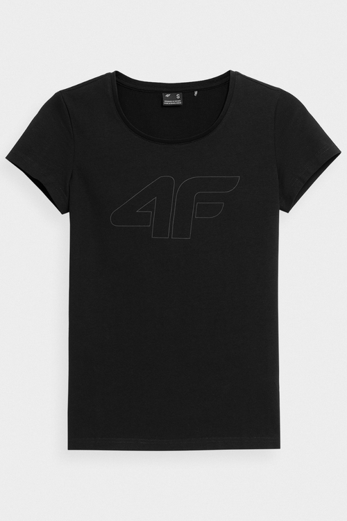 Dámské tričko s potiskem 4F Černé 4FWMM00TTSHF1846-20S