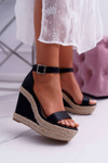Dámske sandále na Espadryk Black Devon