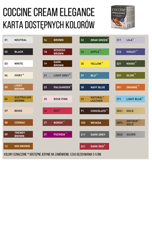 Coccine Cream Elegance Paste With Wax for leathers