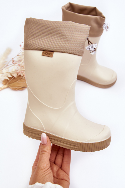 Dětské Holínky s límcem Wave Gokids 979 Beige