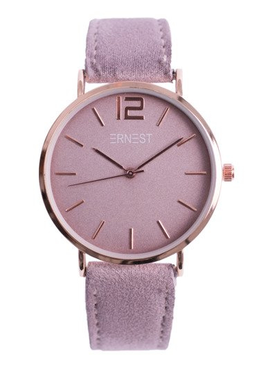 Ernest Manon Watch, Suede, Purple Zloty